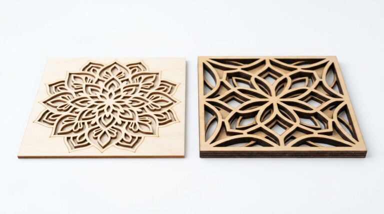 Basswood vs birch plywood for laser cutting — side by side comparison
