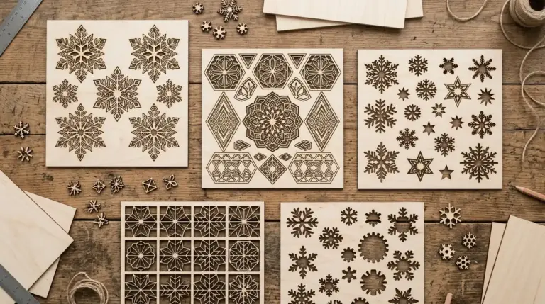 xTool P2 55W CO2 laser cutter cutting 3mm basswood — clean single-pass result on workshop table